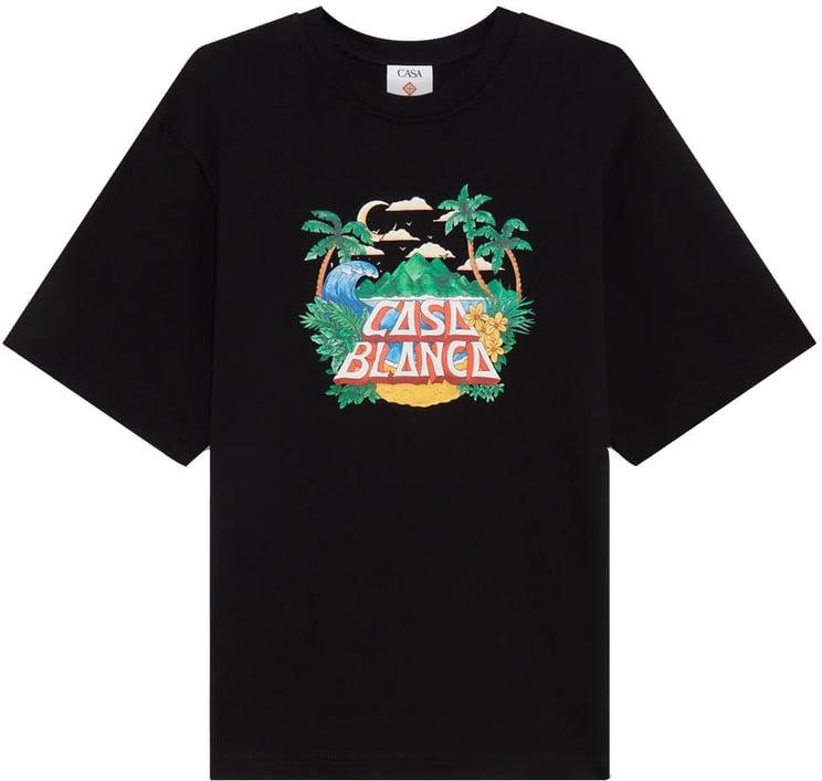 Casablanca Casablanca Cotton T-Shirt Black