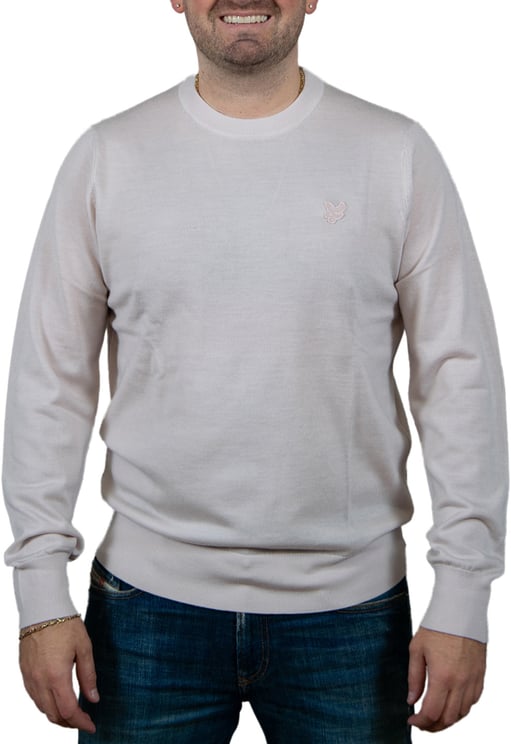 Lyle & Scott Lyle & Scott Tonal Eagle Merino Crew Neck Jumper