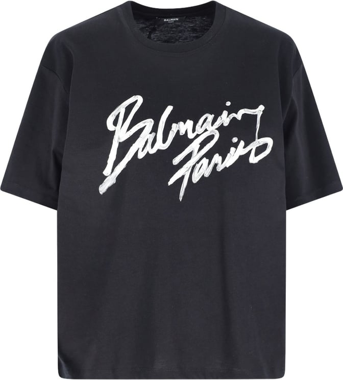 Balmain "Brush Print" T-Shirt – Black