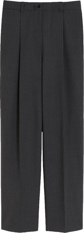 Max Mara Straight-Leg Tailored Pants With Pinstripes