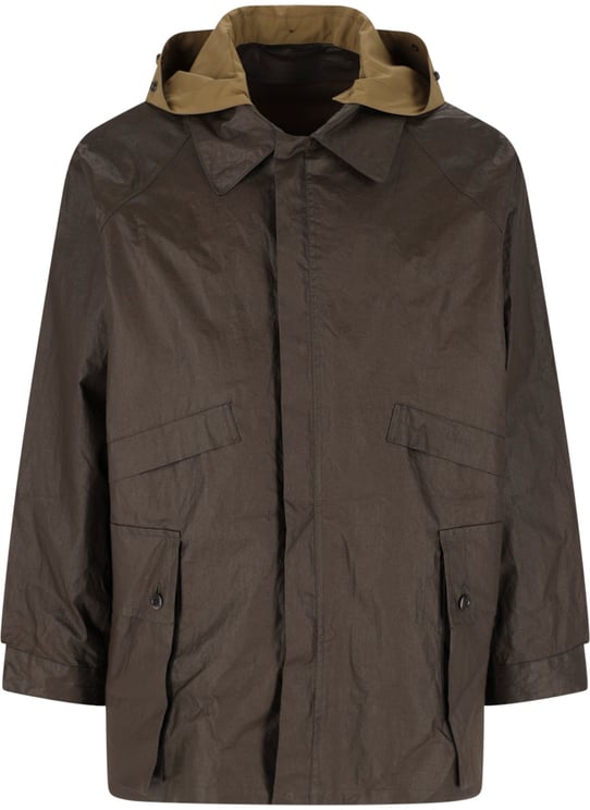 Lemaire Brown Water-Resistant Technical Linen Jacket