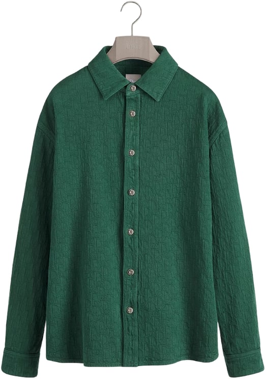 Dior Textured Long-Sleeve Button-Up Shirt