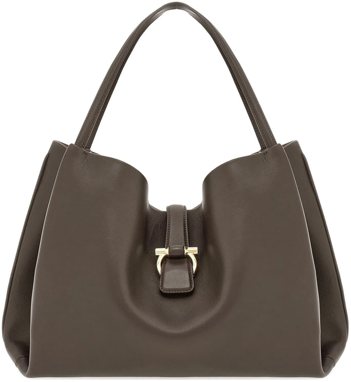 Salvatore Ferragamo Brown Tote M Medium Leather Totes