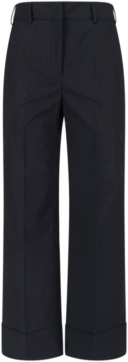 Incotex Black Tailored Straight-Leg Stretch Trousers