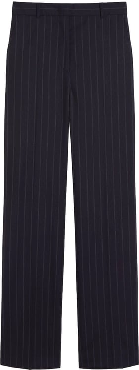 Max Mara Enfasi High-Waisted Pinstriped Wide-Leg Trousers
