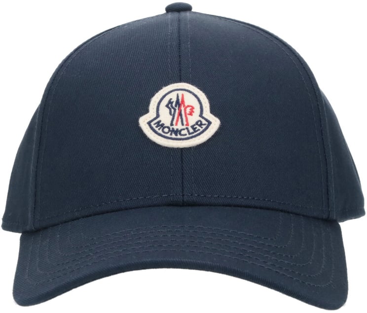 Moncler Black Curved Visor Cotton Baseball Cap