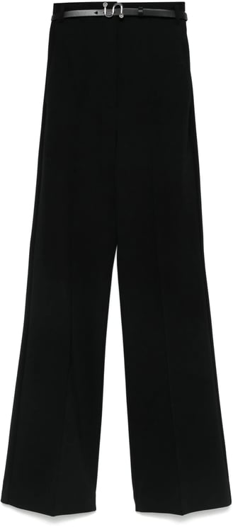 Sportmax Black Texas High-Waisted Wide-Leg Tailored Pants