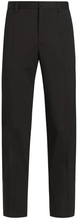 Dolce & Gabbana Tailored Black Wool Straight-Leg Trousers