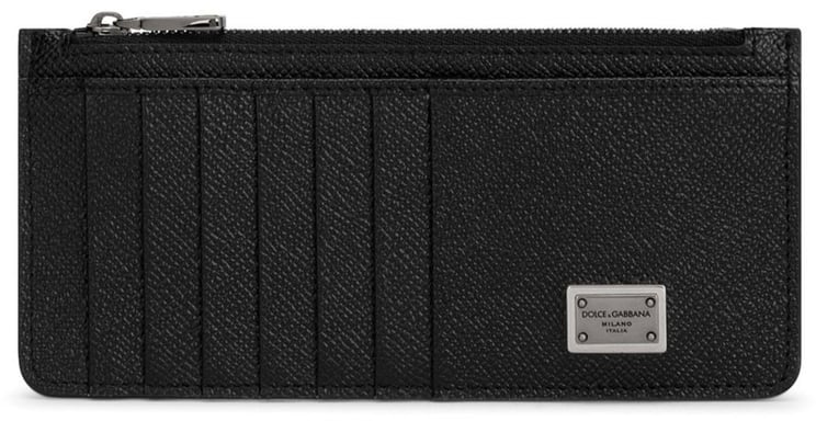 Dolce & Gabbana St.Dauphine Vertical Calf Leather Card Holder