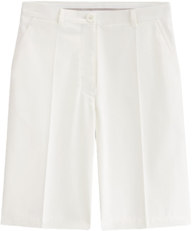 Dior White Tailored Minimalist Embossed Logo Shorts