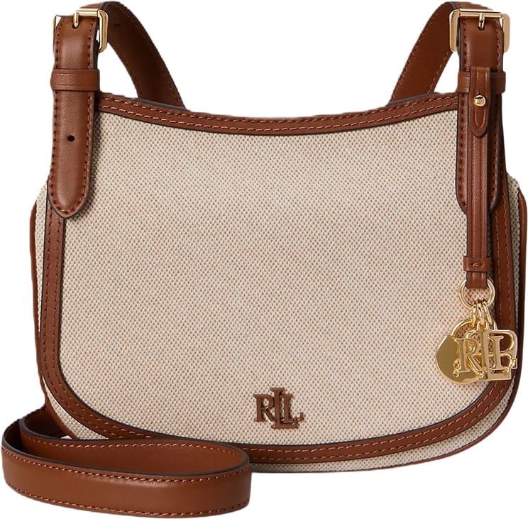 Ralph Lauren Structured Rectangular Shoulder Bag with Textured Fabric