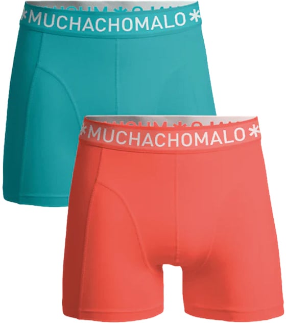 Muchachomalo MUCHACHOMALO 2-Pack Boxer Shorts Solid