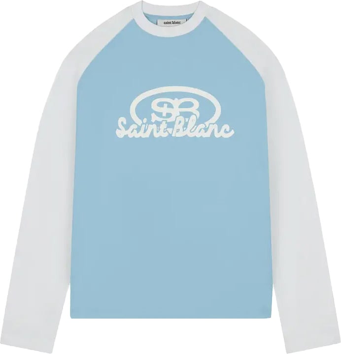 Saint Blanc Blend Logo Raglan Longsleeve White