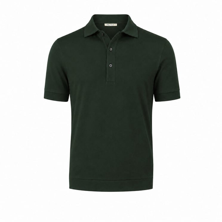 Stefan Brandt Polo Lim donkergroen