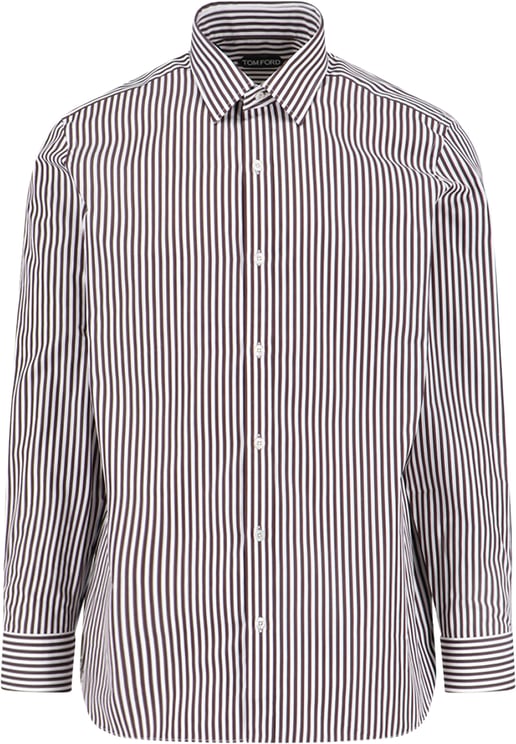 Tom Ford Tailored Shirt with Subtle Sheen – Brown