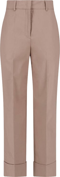 Incotex Beige Straight-Leg Tailored Cotton Trousers