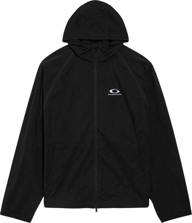 Balenciaga Black Technical Minimalist Full-Zip Jacket