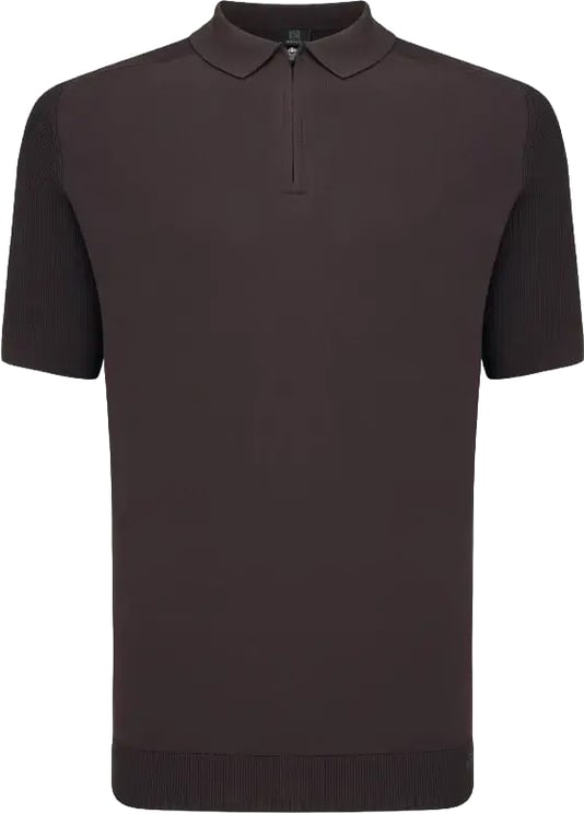 Genti Polo Half Zip Bordeaux
