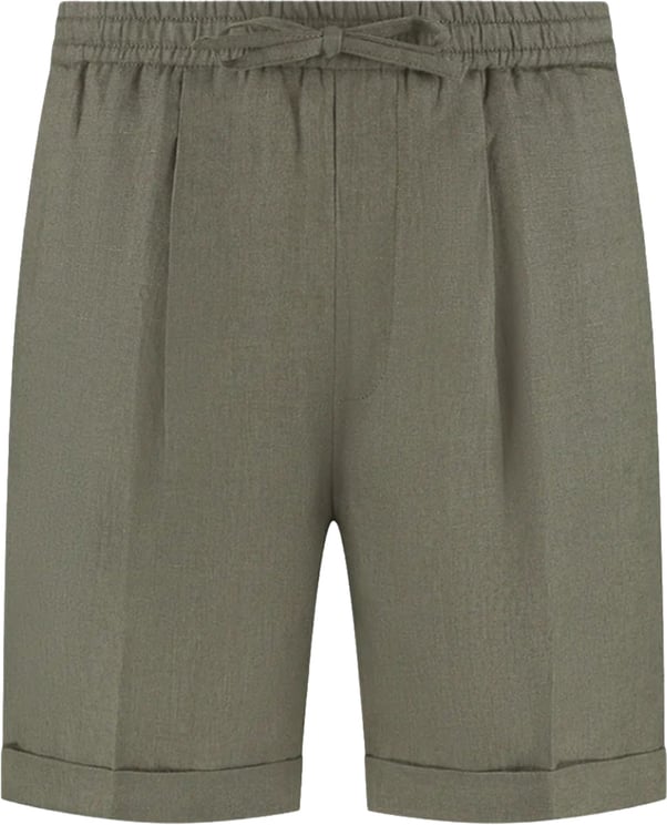 Aurélien Linen Shorts C Olive