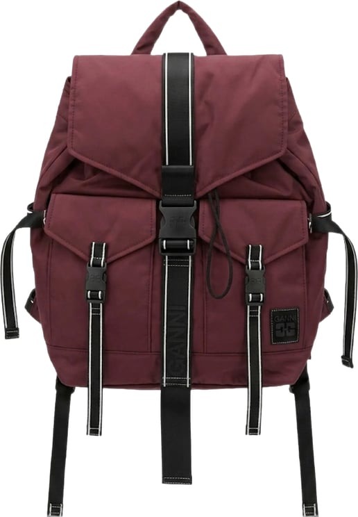 Ganni backpack bordeaux