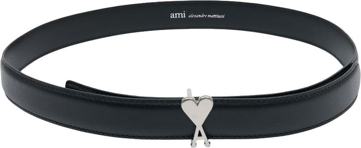 AMI Paris belt zwart logo