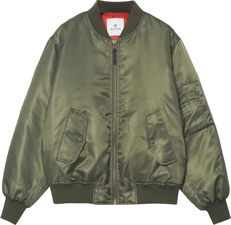 Anine Bing bomber jacket green