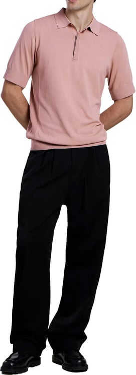 Aeden Nickos Knit Polo Ash Rose
