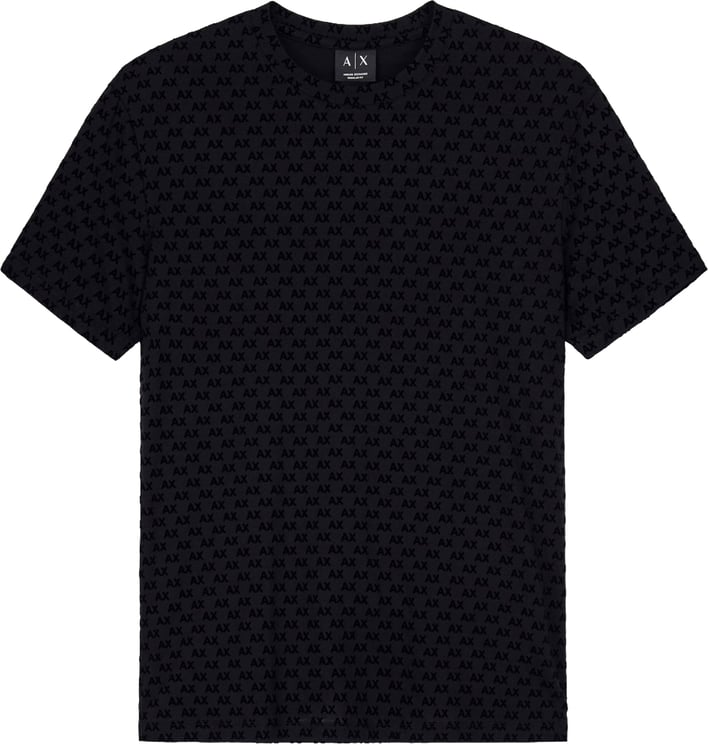 Armani Exchange T-shirt Black Allover logo