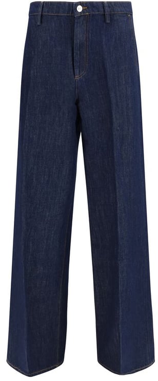 7 For All Mankind 7FOR Blue Cotton Jeans Denim