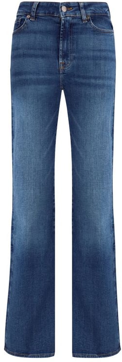 7 For All Mankind 7FOR Blue Cotton Bootcut Jeans