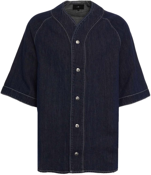 7 For All Mankind Denim short sleeve shirt