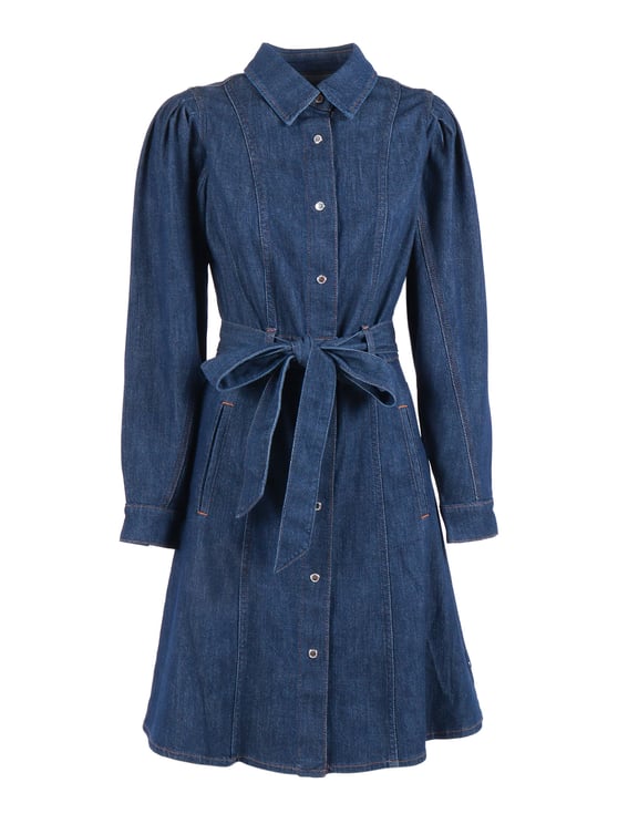 7 For All Mankind Halona Puff Sleeve Mini Dress
