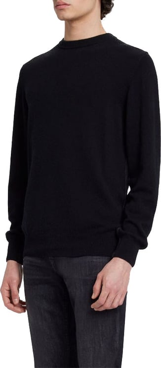 7 For All Mankind Crew Neck Knit Cashmere Black