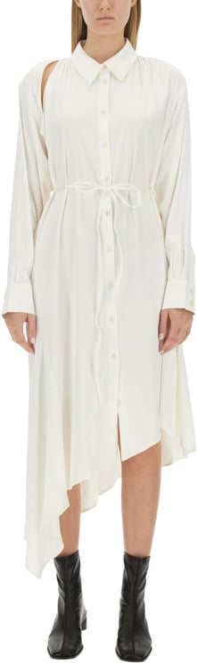 Acne Studios SATIN CHEMISIER DRESS