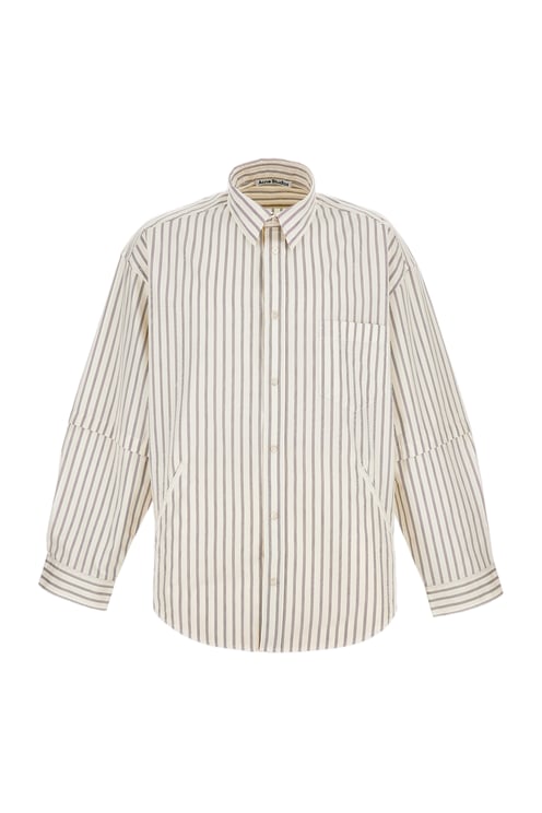Acne Studios Layered Double-Sleeve Shirt with Seasonal Stripe Design