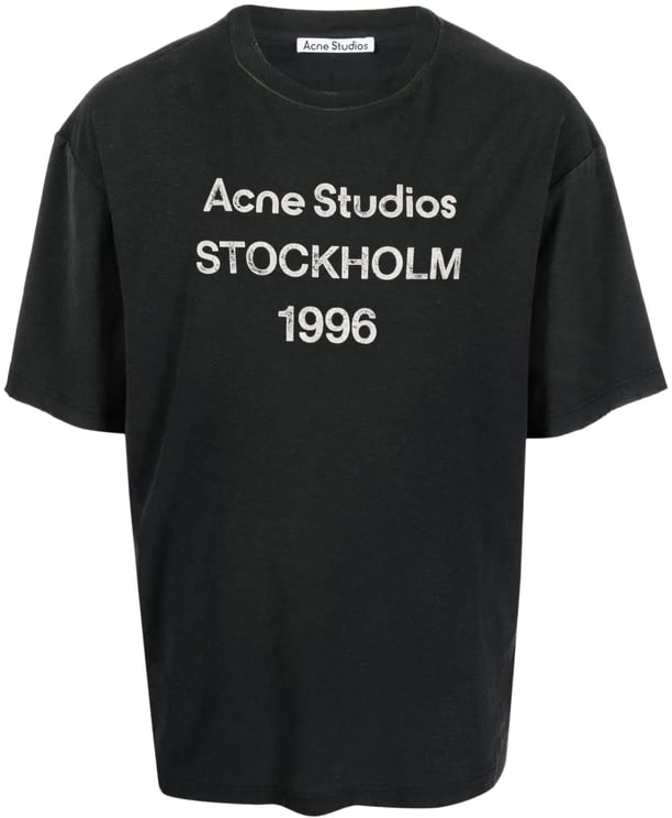 Acne Studios T-shirt Faded Black