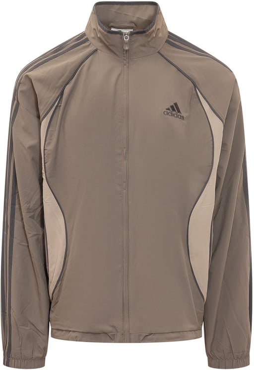 Adidas Giacca con Zip e Collo Alto