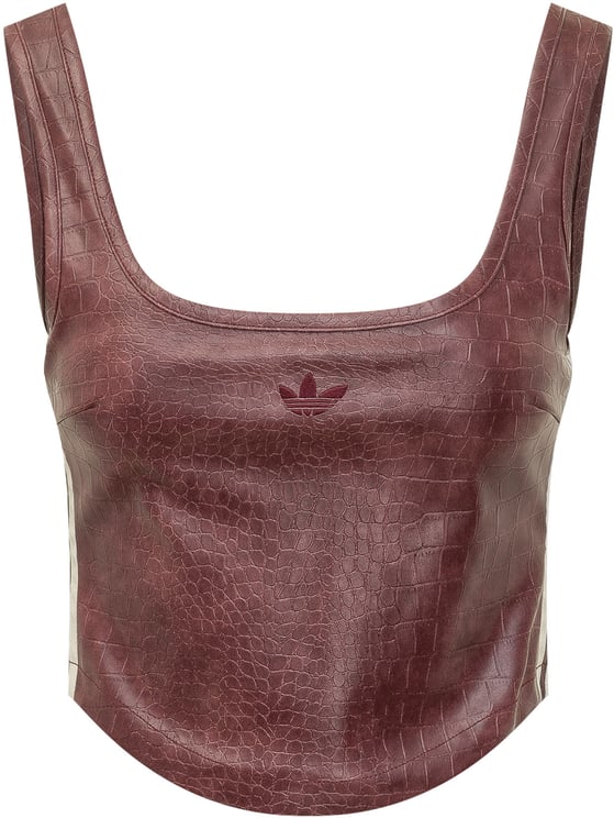 Adidas Corsetto Effetto Cocodrillo con Spalline Larghe