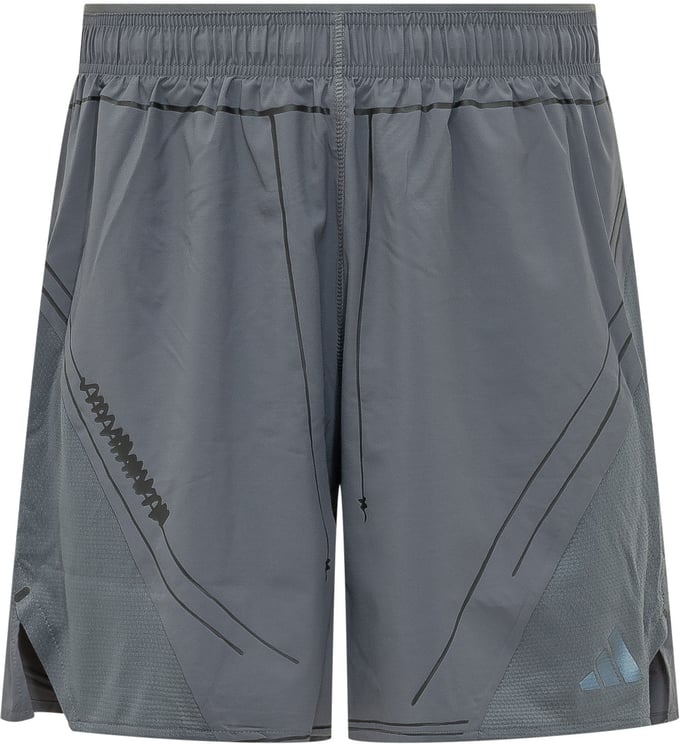 Adidas Shorts Tecnici con Inserti e Elastico
