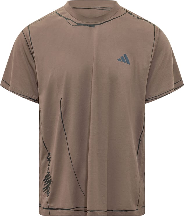 Adidas T-shirt con Stampa Grafica e Logo