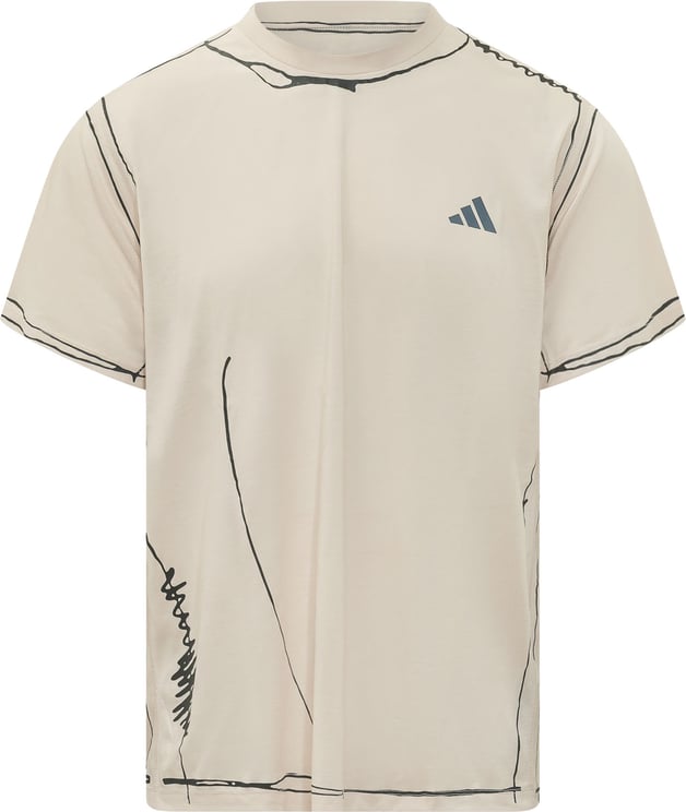 Adidas T-shirt con Stampa Grafica e Logo