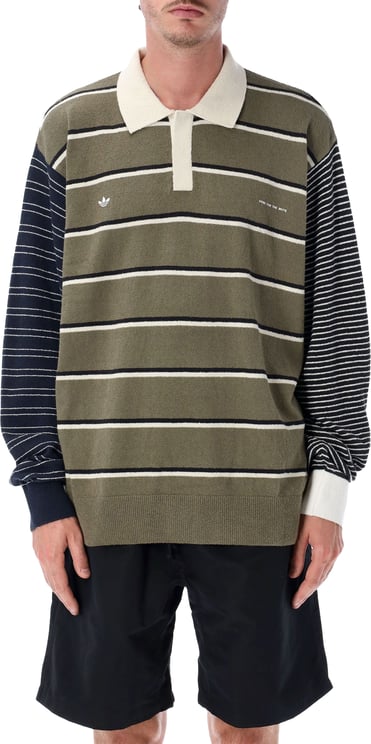 Adidas Polo L/S Olive Strata