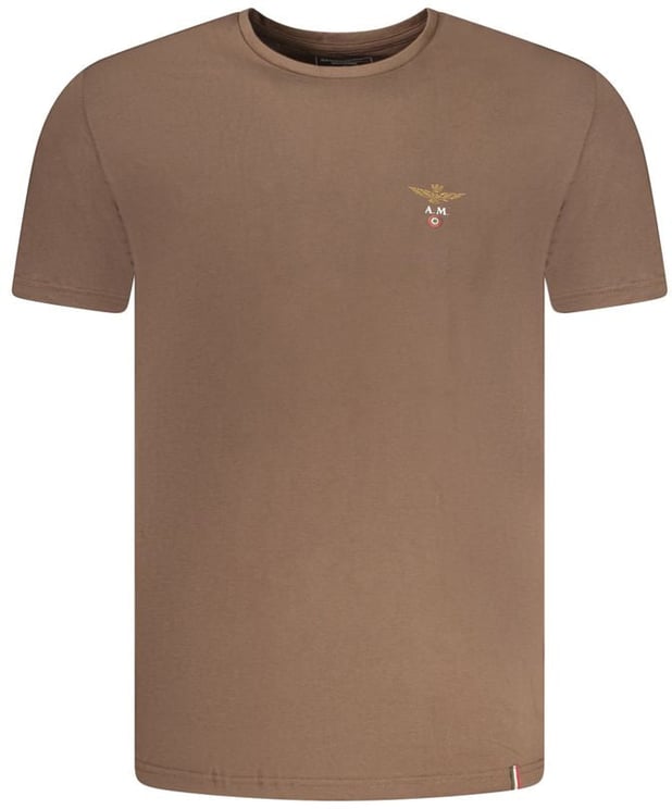 Aeronautica Militare Aeronautica Militare Marrone Cotton Men's T-Shirt
