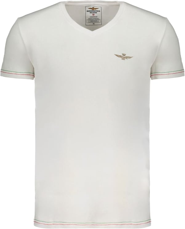 Aeronautica Militare Aeronautica Militare Bianco Cotton Mens T-Shirt