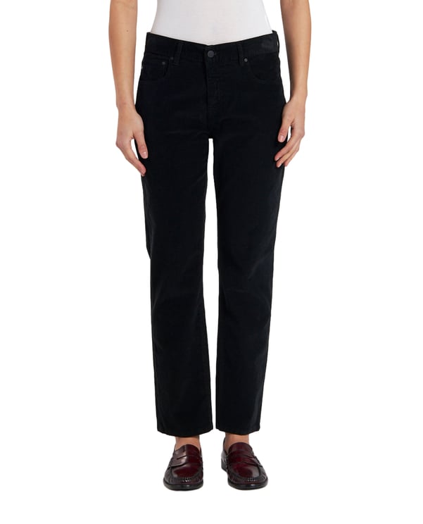 AG Jeans Slightly Slouchy Black Slim Jeans With Classic Five-Pocket Design