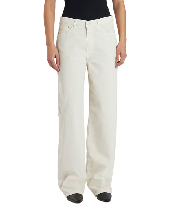AG Jeans High-Rise Wide-Leg Jeans With Five-Pocket Design