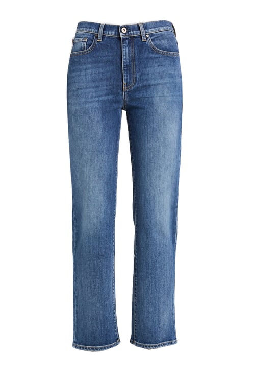 AG Jeans Medium Blue Brinley Straight Jeans