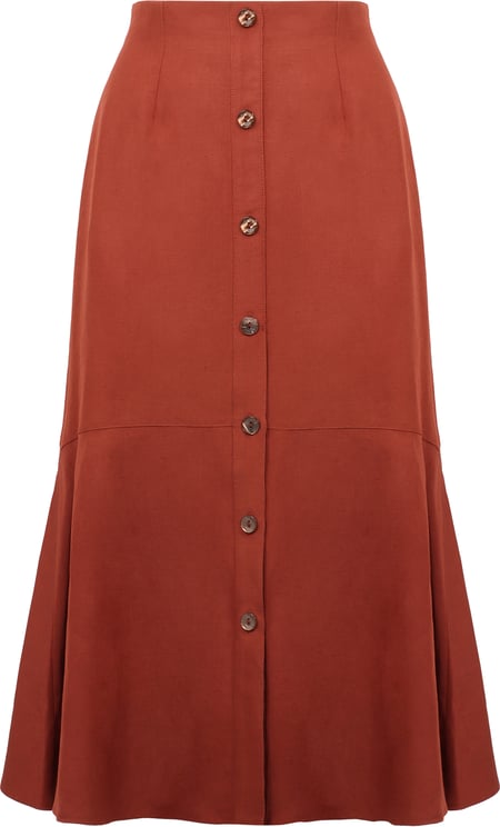 Agnona A-line midi skirt