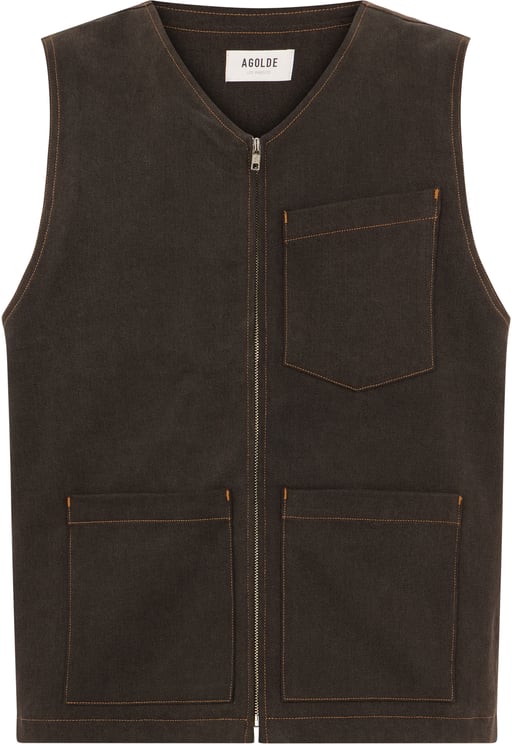 Agolde Sleeveless denim jacket