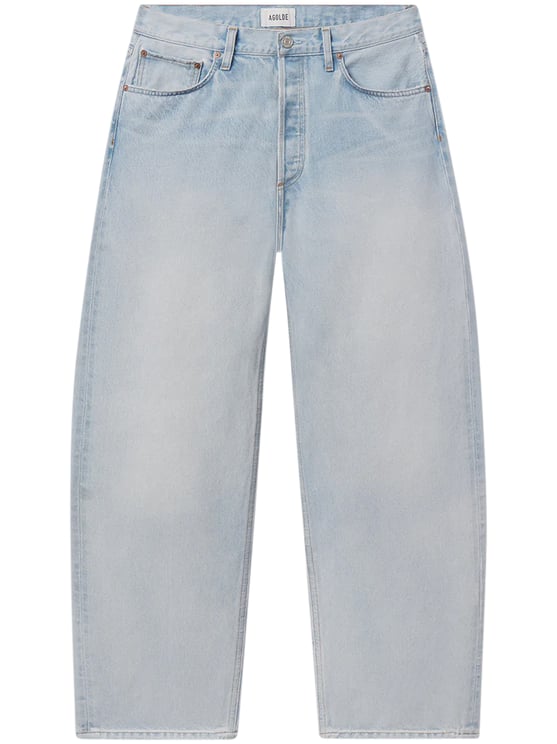Agolde Light-Washed Denim Trousers with Vintage-Inspired Finish